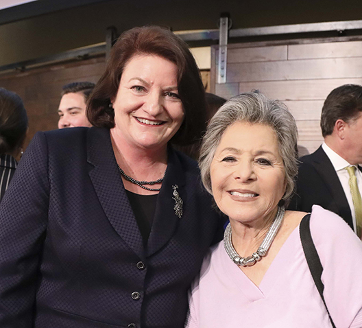 Toni Atkins and former U.S. Senator Barbara Boxer