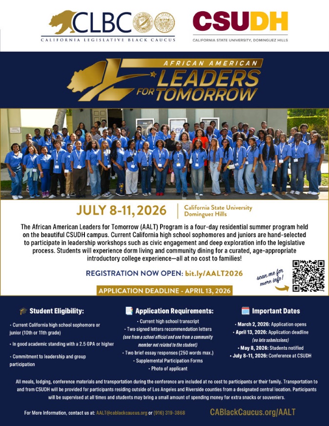 African American Leaders for tomorrow Flyer