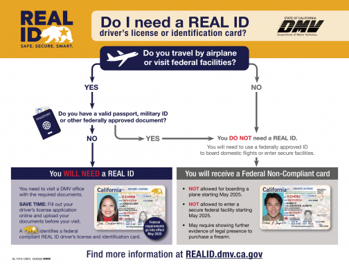 California Real ID comparison with old ID