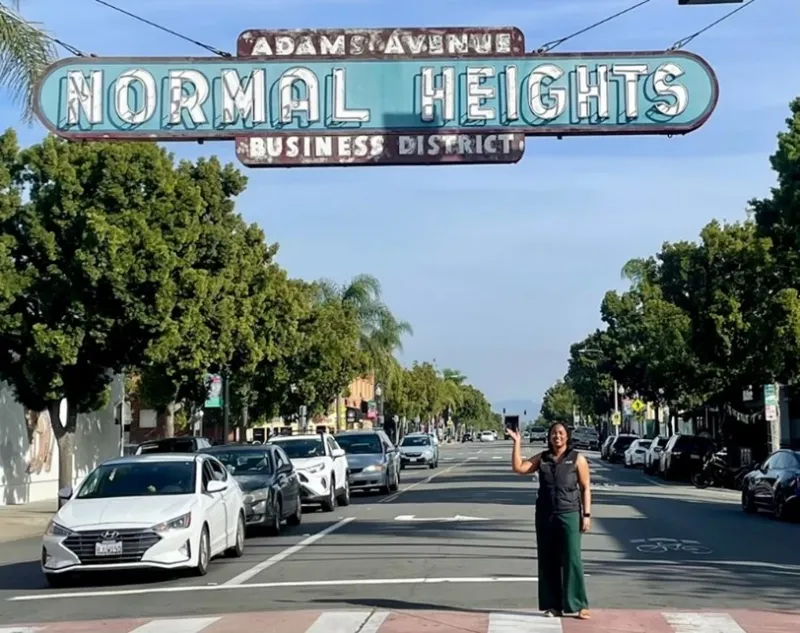 Normal Heights Business District City Sign