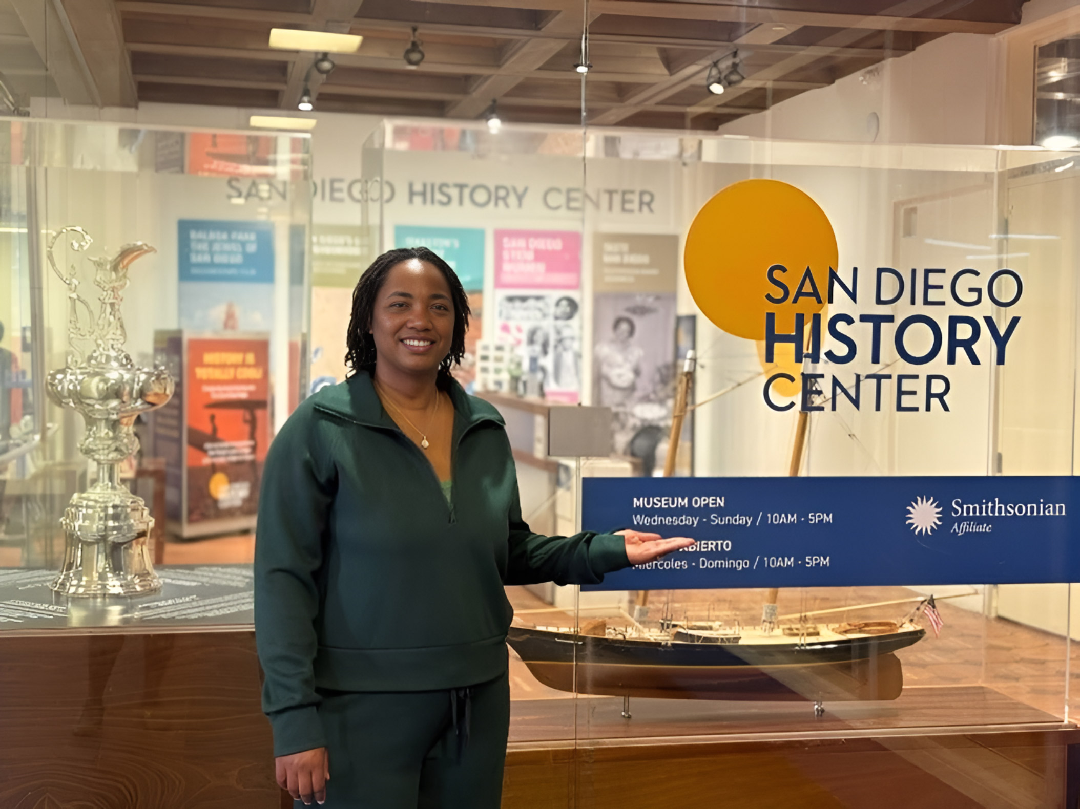 Senator Weber Pierson at the San Diego History Center