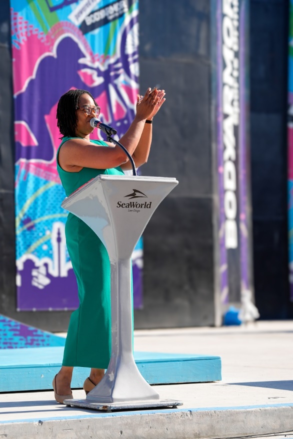 Senator Weber Pierson Speaking at Seaworld