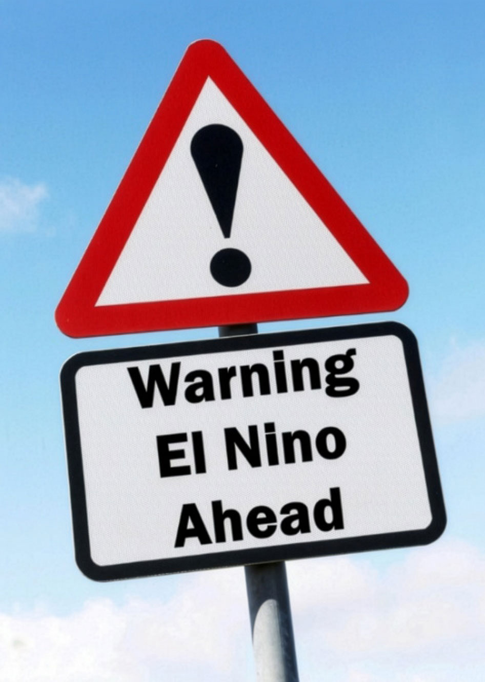 El Nino warning sign