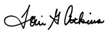 Toni Atkins signature