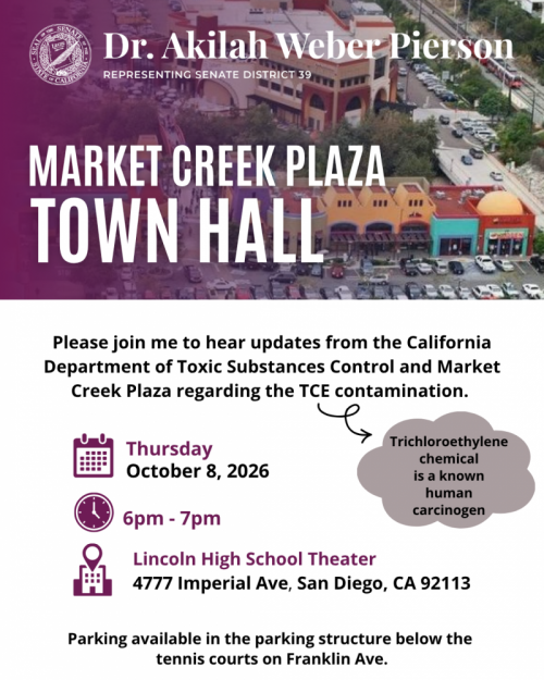 Market Creek Plaza Townhall October 8 from 6 to 7pm at Lincoln High School