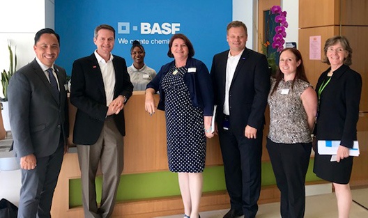 At BASF Enzymes facility tour